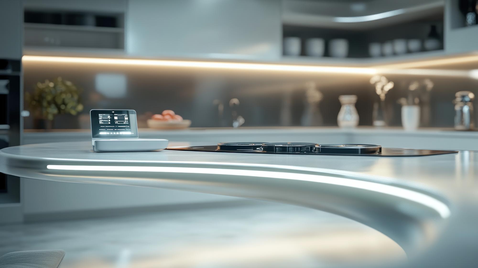 Studio interior with modular kitchen